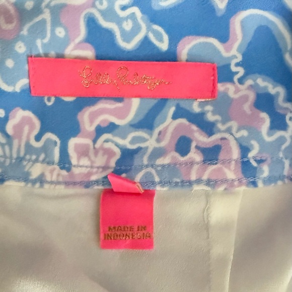 Lilly Pulitzer Blue and Pink Floral Skort - Picture 4 of 4
